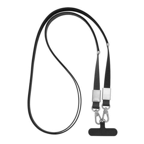 Nivo RCS recycled PET Crossbody lanyard black | No Branding | not available | not available
