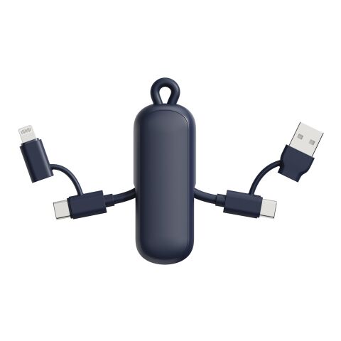 Urban Vitamin Dublin 100W 4 -in-1 keychain cable blue