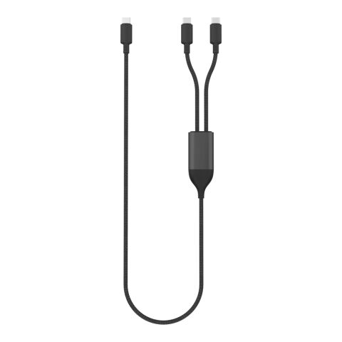 Terra 100W RCS Dual USB C output cable black-grey