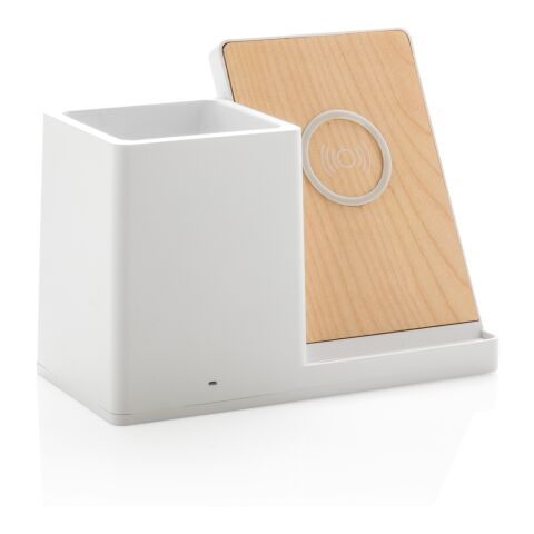 Ontario FSC® &amp; RCS recycled plastic 10W wireless charger White | No Branding | not available | not available