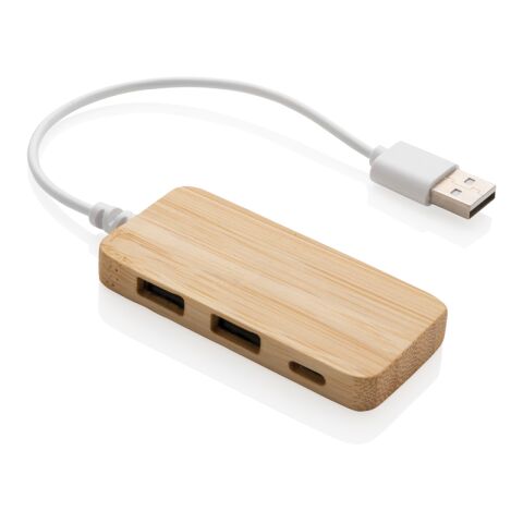 Bamboo hub with Type-C brown | No Branding | not available | not available