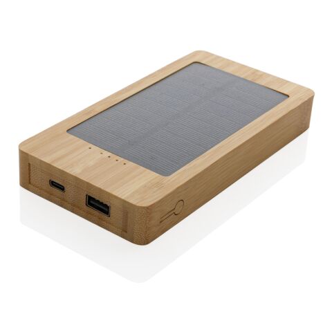 Sunwick 10.000 mAh Bamboo solar powerbank brown | No Branding | not available | not available
