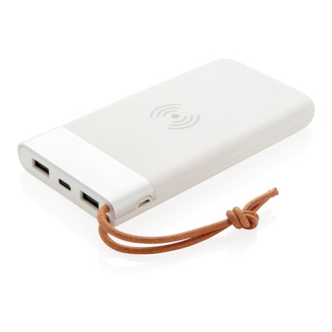 Aria 8.000 mAh 5W wireless charging powerbank White | No Branding | not available | not available