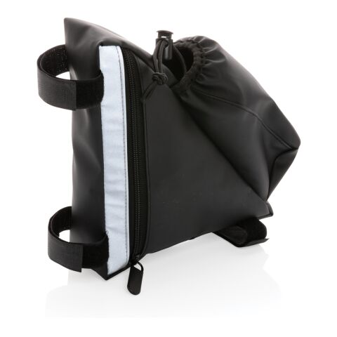 PU high visibility bike frame bag with bottle holder black | No Branding | not available | not available