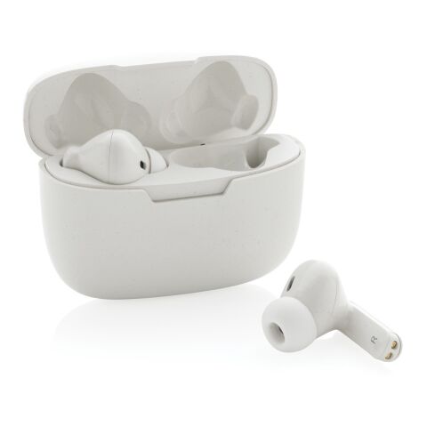 RCS recycled plastic Liberty Pro wireless earbuds White | No Branding | not available | not available