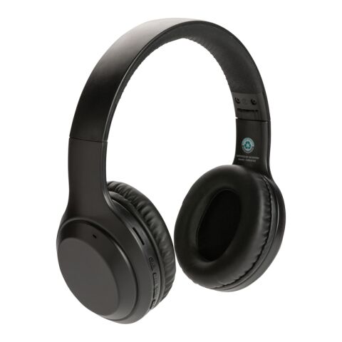 RCS standard recycled plastic headphone black | No Branding | not available | not available