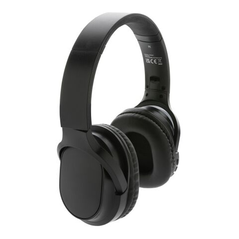 RCS recycled plastic Elite Foldable wireless headphone black | No Branding | not available | not available