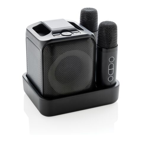 Singvibe RCS recycled plastic karaoke set with double mic black | No Branding | not available | not available