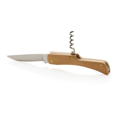 FSC wooden knife with bottle opener brown | No Branding | not available | not available