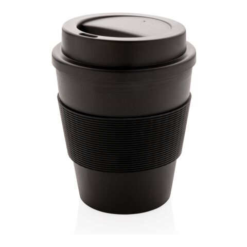 Reusable coffee mug with lid 350ml black | No Branding | not available | not available