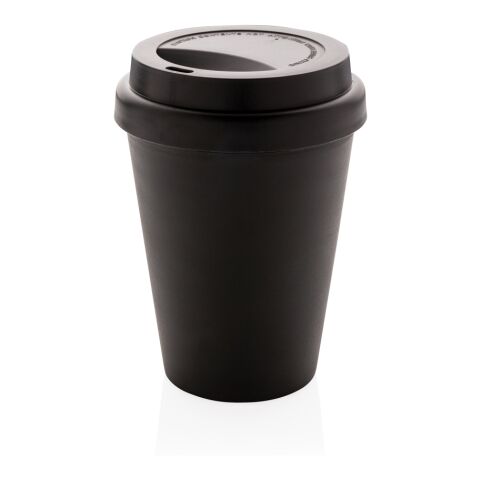 Reusable double wall coffee cup 300ml black | No Branding | not available | not available