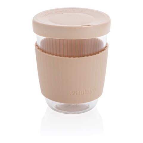 Ukiyo borosilicate glass with silicone lid and sleeve brown | No Branding | not available | not available
