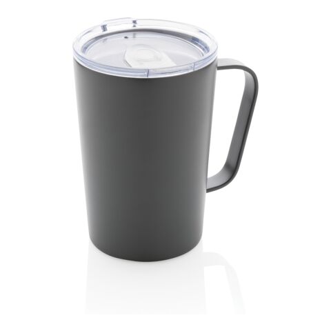 RCS Recycled stainless steel modern vacuum mug with lid anthracite | No Branding | not available | not available