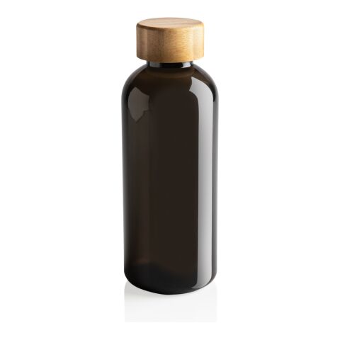 GRS RPET bottle with FSC bamboo lid black | No Branding | not available | not available