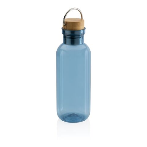 GRS RPET bottle with FSC bamboo lid and handle blue | No Branding | not available | not available