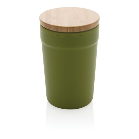 GRS RPP mug with FSC® bamboo lid green | No Branding | not available | not available