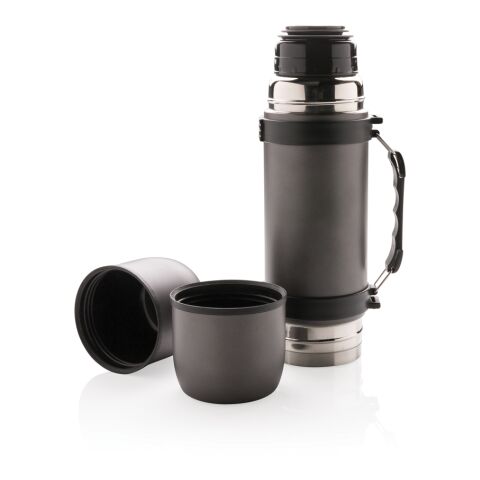 Vacuum flask with 2 cups Charcoal Grey | No Branding | not available | not available