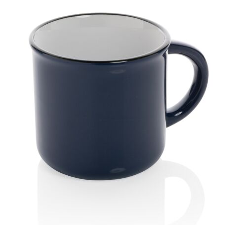 Vintage ceramic mug navy | No Branding | not available | not available