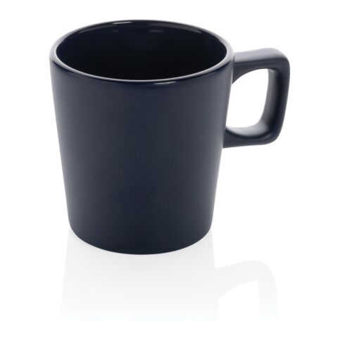 Ceramic modern coffee mug navy | No Branding | not available | not available