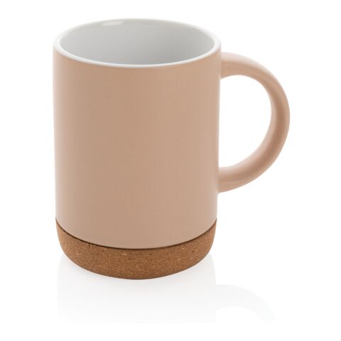 Ceramic mug with cork base brown | No Branding | not available | not available
