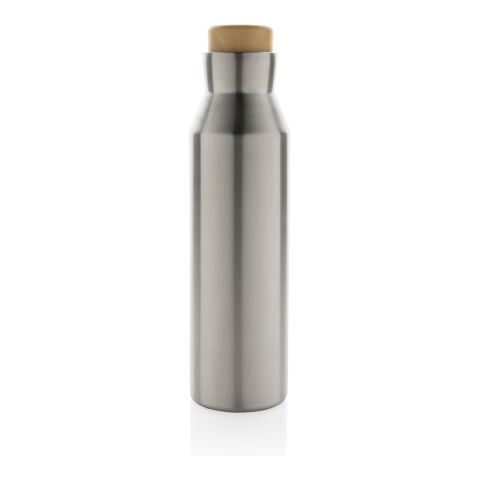 Gaia RCS certified recycled stainless steel vacuum bottle silver | No Branding | not available | not available