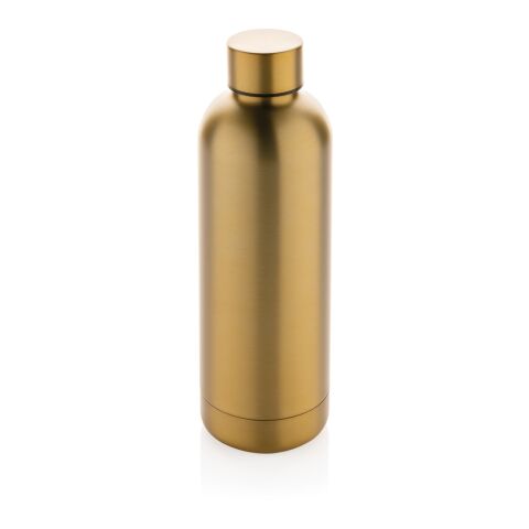 Recycled stainless steel Impact vacuum bottle golden | No Branding | not available | not available