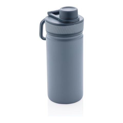 Vacuum stainless steel bottle with sports lid 550ml blue-blue | No Branding | not available | not available