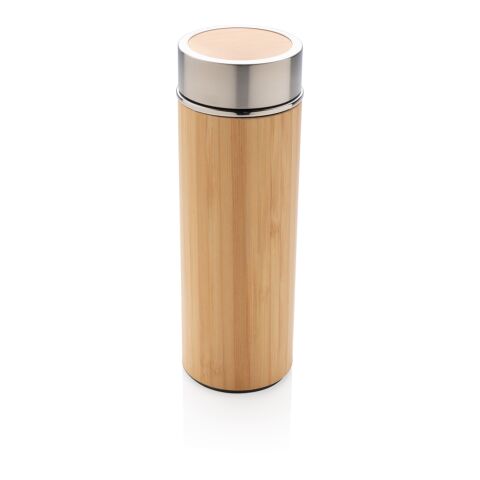 Leak proof bamboo vacuum bottle brown | No Branding | not available | not available
