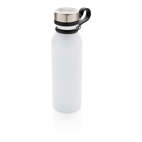 Copper vacuum insulated bottle with carry loop white | No Branding | not available | not available