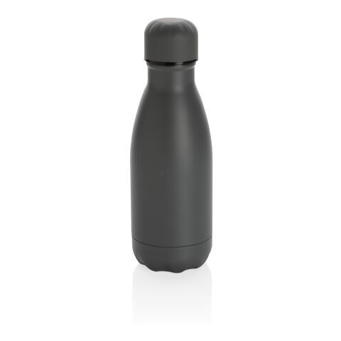 Solid colour vacuum stainless steel bottle 260ml grey | No Branding | not available | not available