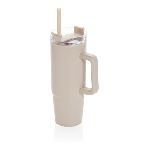 Tana RCS recyled plastic tumbler with handle 900ml off white
