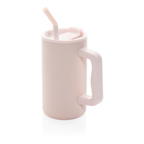 Cube RCS certified recycled steel mug 800ml pink