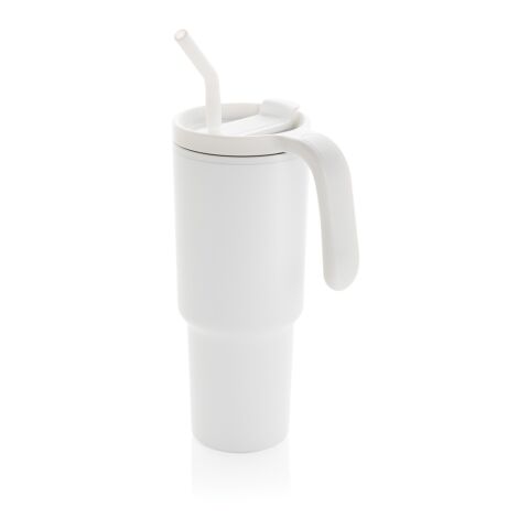 Graphic 360 RCS certified recycled steel tumbler 900ml white | No Branding | not available | not available