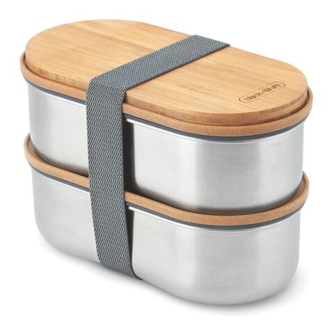 Black+Blum Stainless Steel Double Bento Box grey | No Branding | not available | not available