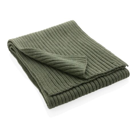 Impact AWARE™ Polylana® knitted scarf 180 x 25cm green | No Branding | not available | not available | not available