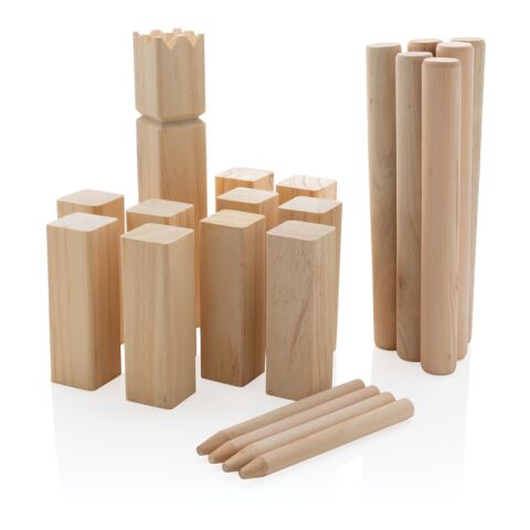 Wooden kubb set brown | No Branding | not available | not available