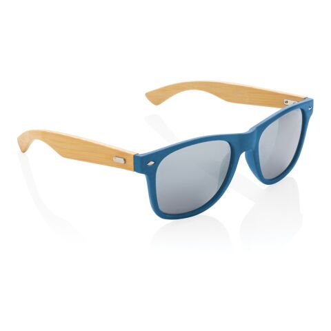 FSC® Bamboo and RCS recycled plastic sunglasses blue | No Branding | not available | not available
