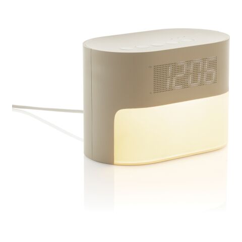 LumaRise RCS reycled plastic white noise alarm clock beige | No Branding | not available | not available