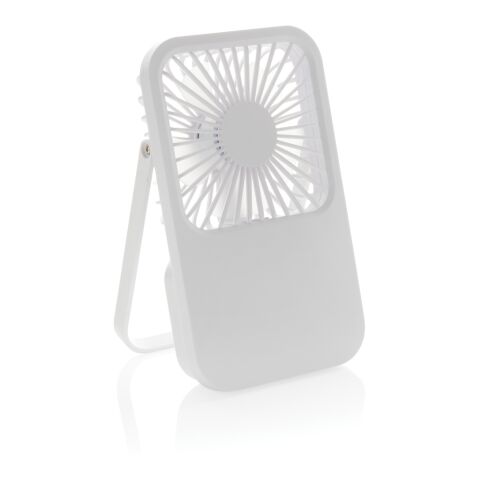 Aervina RCS recycled plastic re-chargeable desk fan White | No Branding | not available | not available