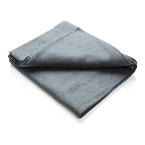 Fleece blanket in pouch anthracite | No Branding | not available | not available | not available