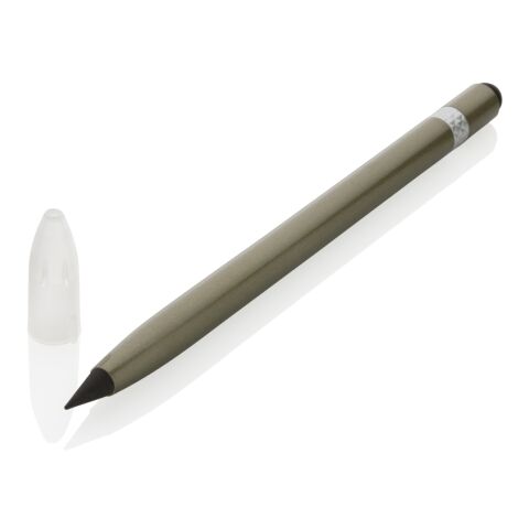 Aluminum inkless pen with eraser green | No Branding | not available | not available