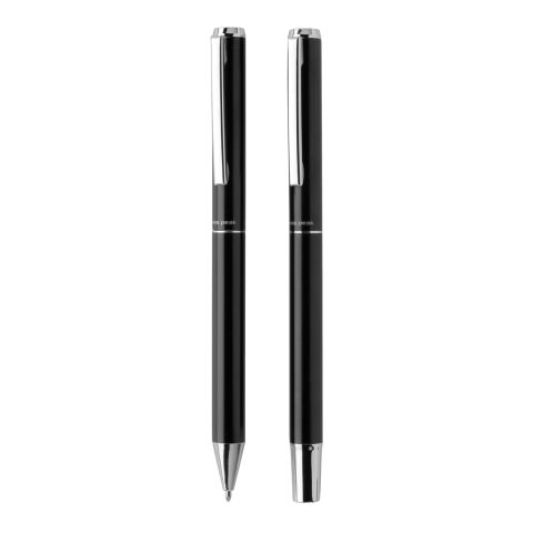Swiss Peak Cedar RCS certified recycled aluminum pen set black | No Branding | not available | not available