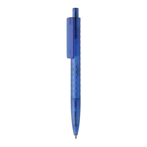 X3 GRS recycled PC plastic pen frosted blue | No Branding | not available | not available