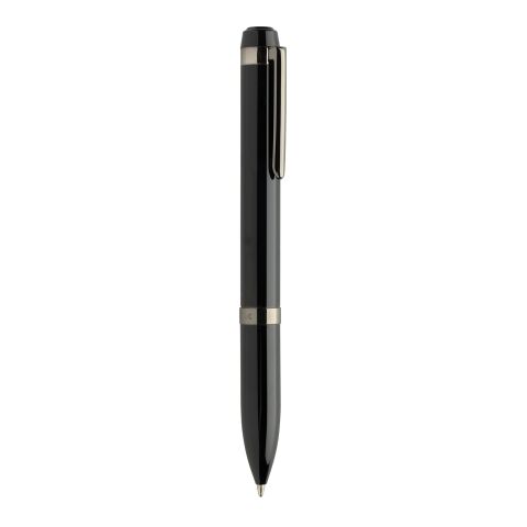 Swiss peak OSLO recycled stainless steel deluxe pen black