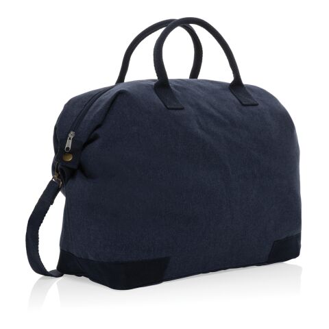 Kezar AWARE™ 500 gsm recycled canvas deluxe weekend bag navy