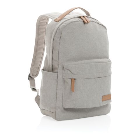 Impact AWARE™ 16 oz. recycled canvas backpack grey | No Branding | not available | not available | not available
