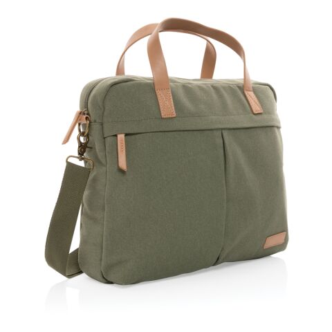Green canvas deals laptop bag