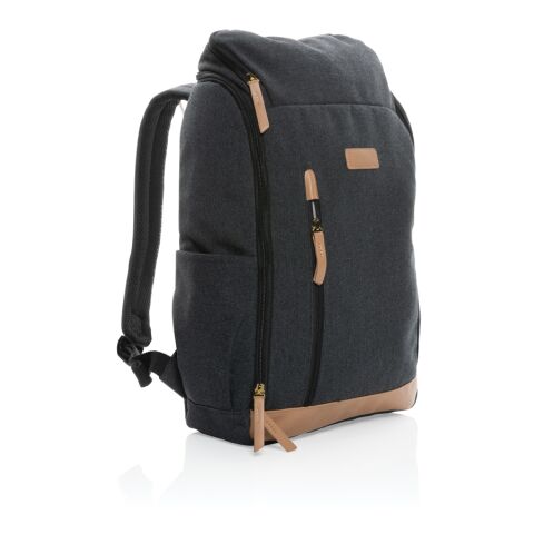 Impact AWARE™ 16 oz. rcanvas 15 inch laptop backpack black | No Branding | not available | not available | not available