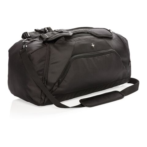 Custom printed Swiss Peak RFID sports duffle backpack