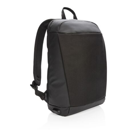 Madrid anti-theft RFID USB laptop backpack PVC free black-black | No Branding | not available | not available